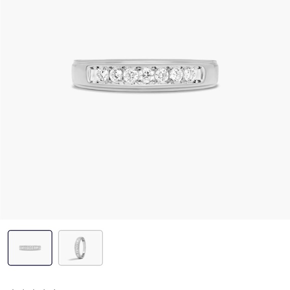 Men's white gold diamond ring size 9 brand new! James Allen - Picture 2 of 8